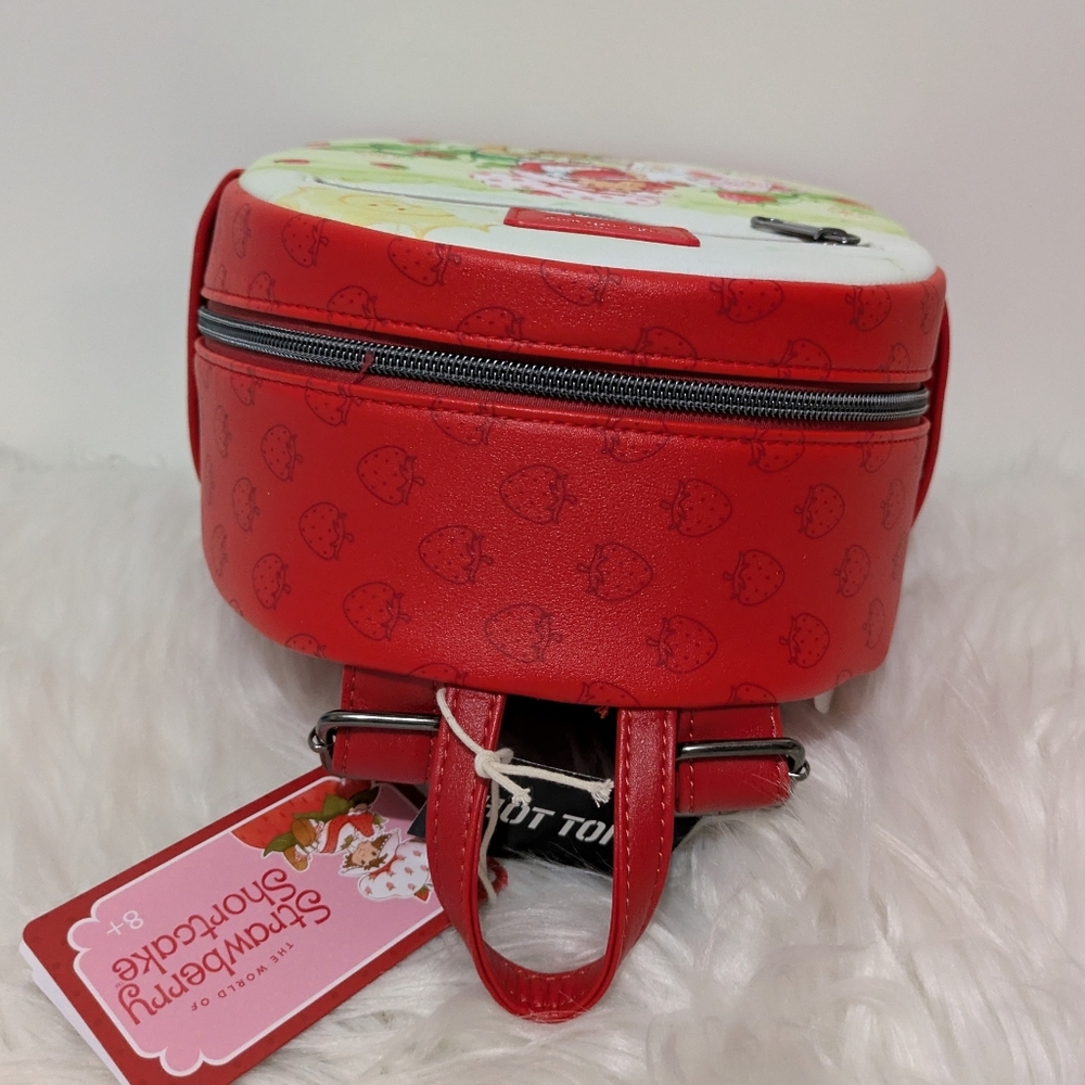 Loungefly Strawberry Shortcake Custard Tom Tom Mini Backpack New With Tags - Picture 11 of 12